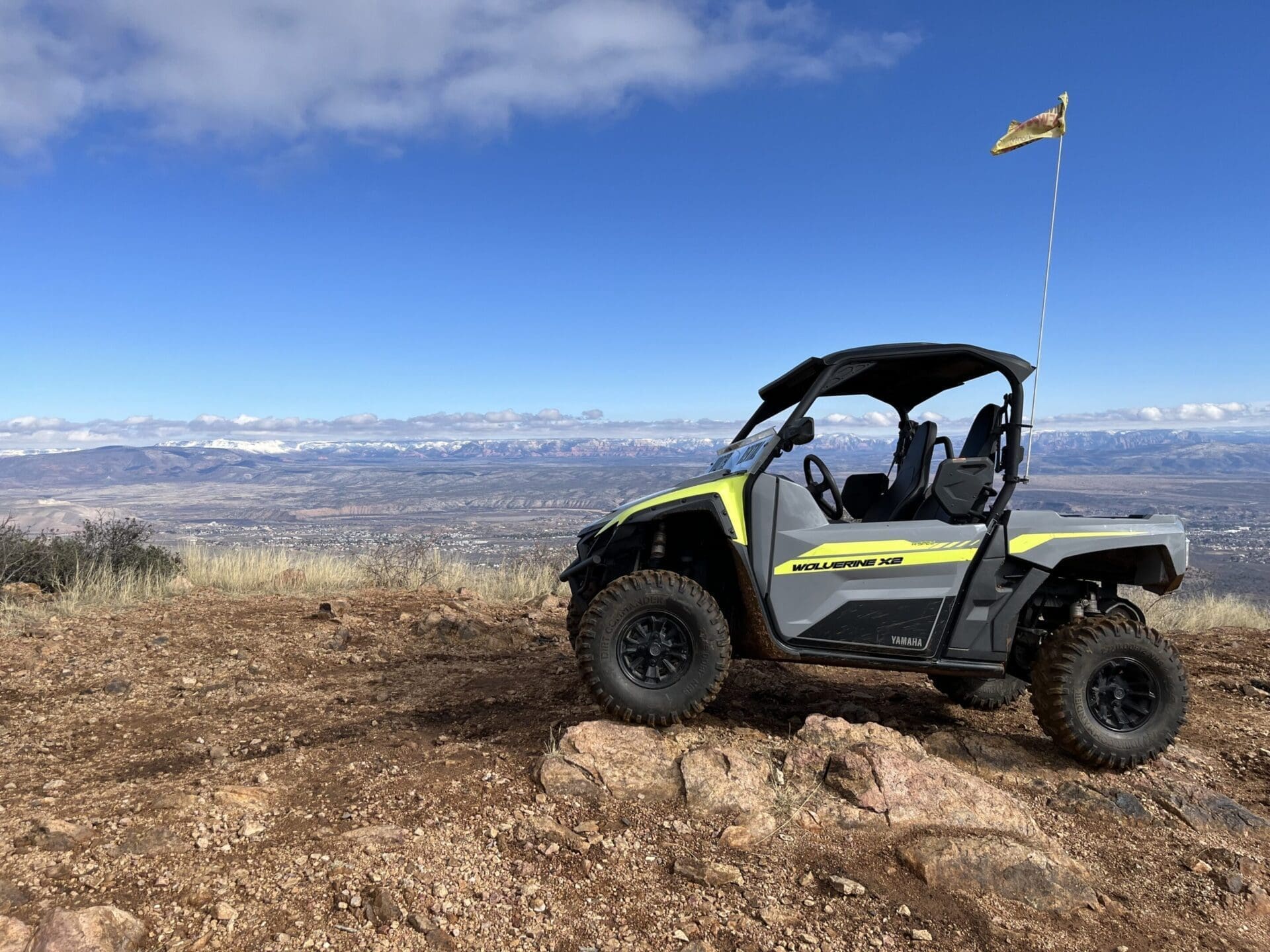 Vortex ATV rental at viewpoint on top of Mingus Mountain of the Verde Valley